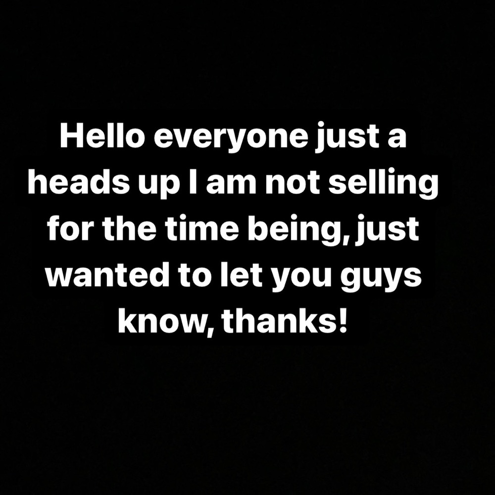 Not selling for the time being